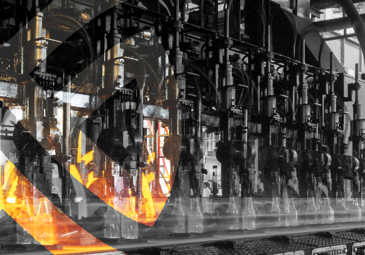 for the production of glass bottles factory